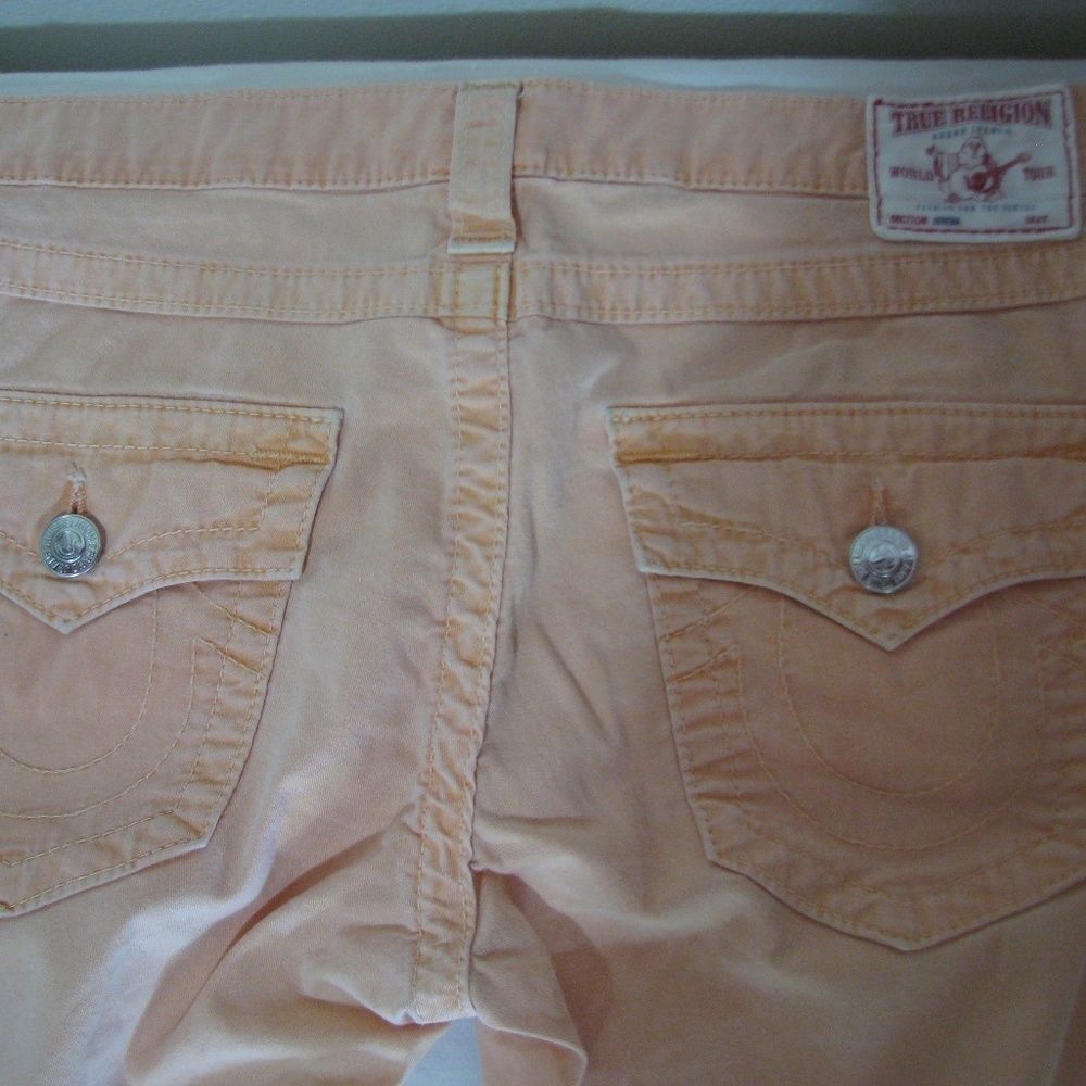 NWOT True Religion Serena Peach Jeans, 26